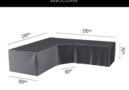 Platinum Platinum | AeroCovers | L-shape Lounge | Low Backrest | Trapeze corner