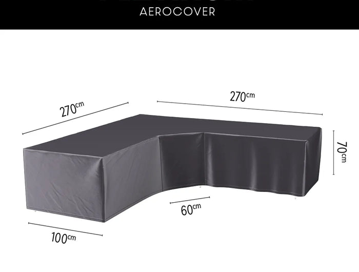 Platinum Platinum | AeroCovers | L-shape Lounge | Low Backrest | Trapeze corner