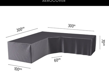 Platinum Platinum | AeroCovers | L-shape Lounge | Low Backrest | Trapeze corner