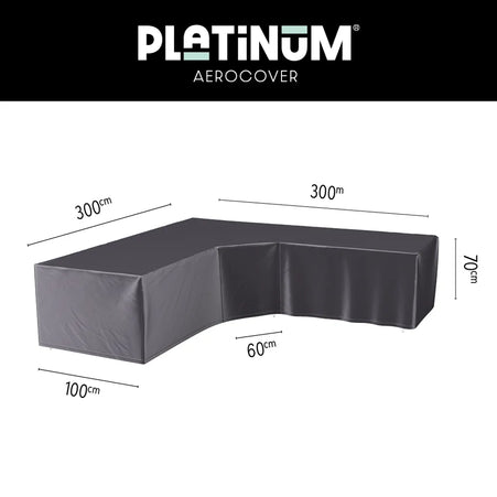 Platinum Platinum | AeroCovers | L-shape Lounge | Low Backrest | Trapeze corner