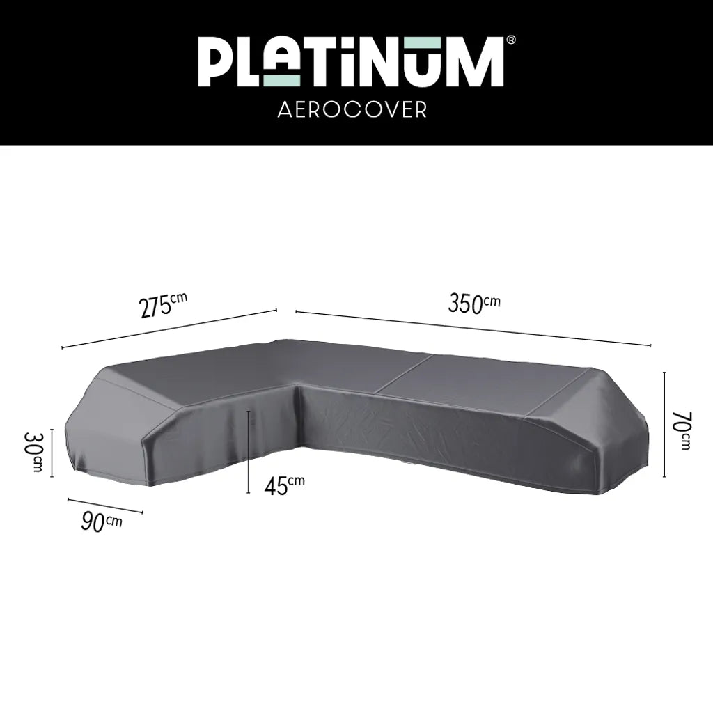 Lounge platform cover 350x275x90xH30/45/70 Left (7884)