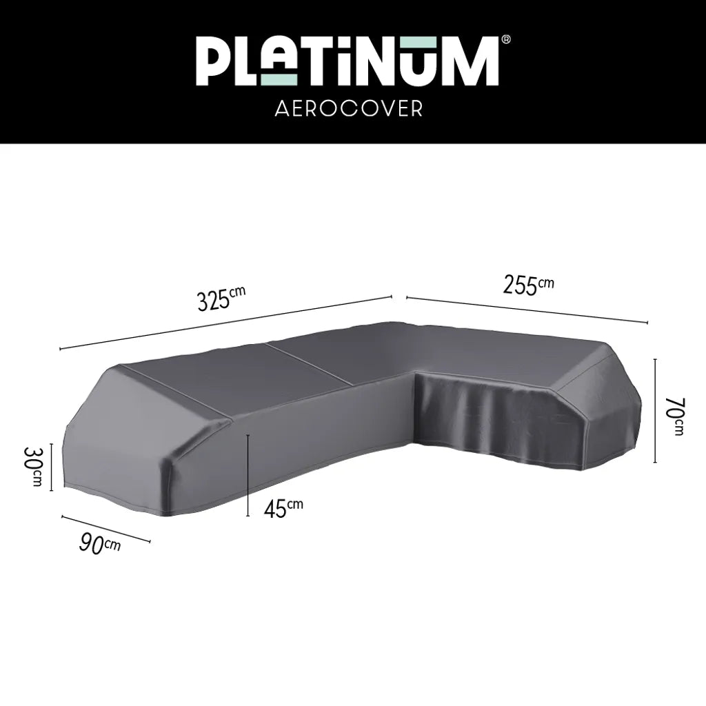 Lounge platform cover 325x255x90xH30/45/70 Right (7883)