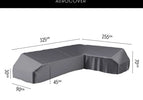 Lounge platform cover 325x255x90xH30/45/70 Right (7883)