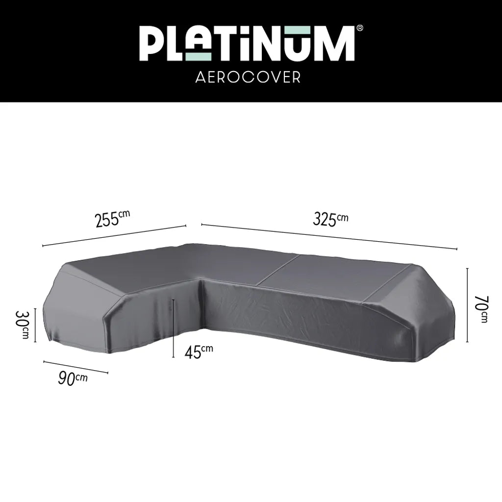 Lounge platform cover 325x255x90xH30/45/70 Left (7882)