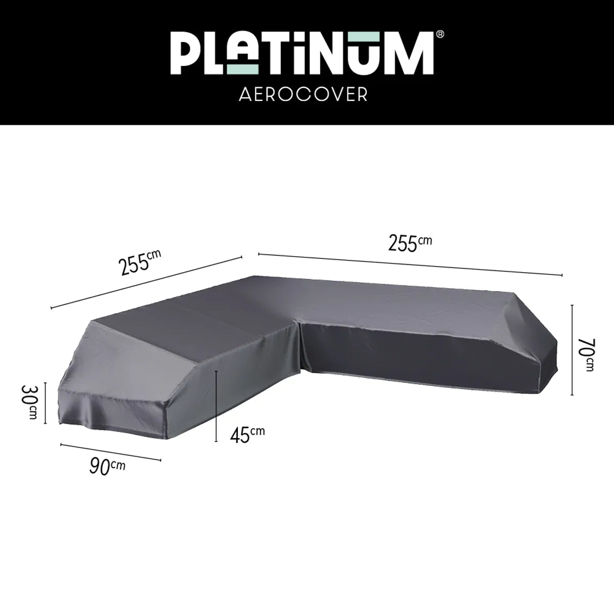 Lounge platform cover 255x255x90xH30/45/70 (7880)