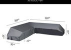Lounge platform cover 300x300x90xH30/45/70 (7886)