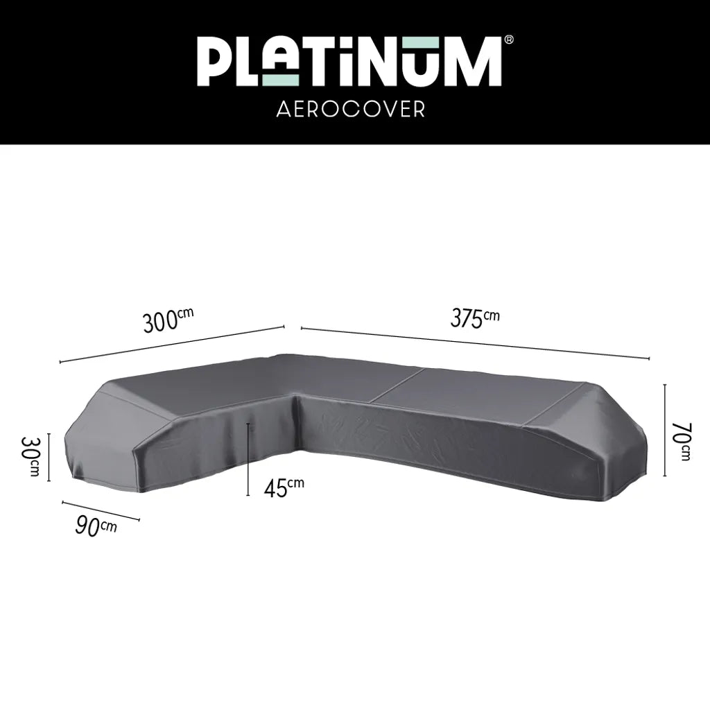 Lounge platform cover 375x300x90xH30/45/70 Left (7887)