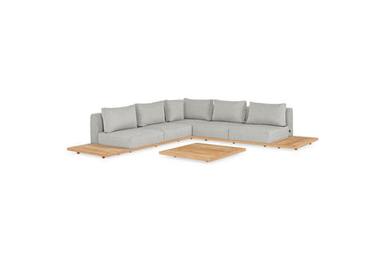 SUNS tuinmeubelen Aspen Loungeset |SVLK teak| Hoekopstelling klein