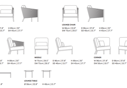 SUNS tuinmeubelen Avero | Sofa Set