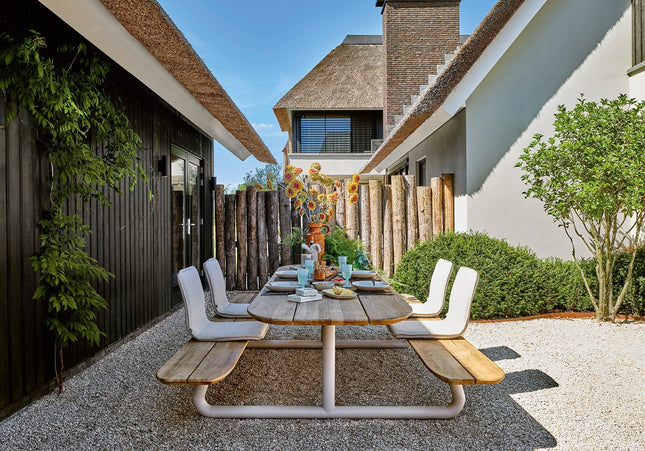 SUNS tuinmeubelen Ferla | Picnic Tafel | Camel Sand Frame