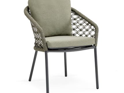 SUNS tuinmeubelen Nappa tuinstoel | Macrame | Matt Royal Grey