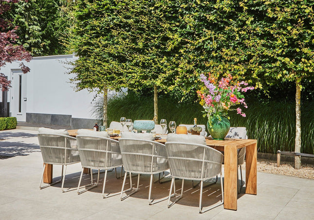 SUNS tuinmeubelen Noli tuinstoel | Matt Royal Grey Frame