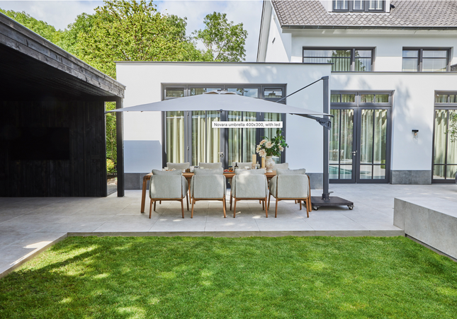 SUNS tuinmeubelen Novara  | Zweefparasol | Camel Sand Frame