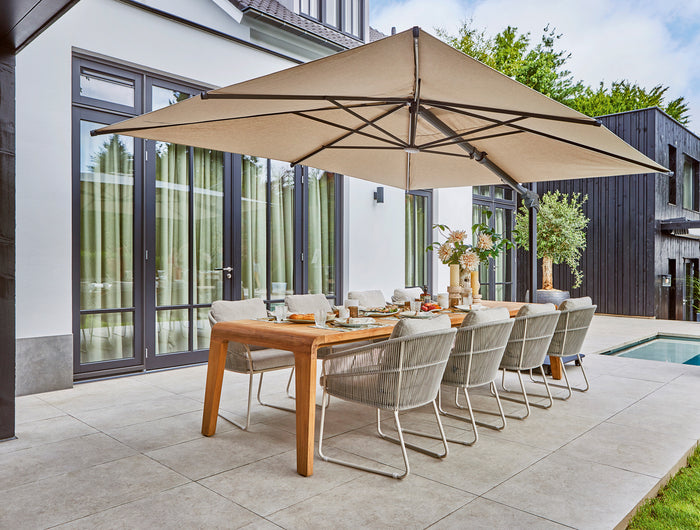 SUNS tuinmeubelen Novara  | Zweefparasol | Camel Sand Frame