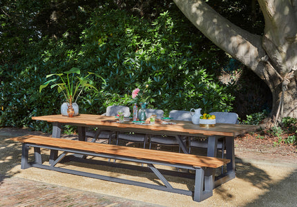 SUNS tuinmeubelen Ovada tuinbank | 3 maten | Matt Royal Grey Frame