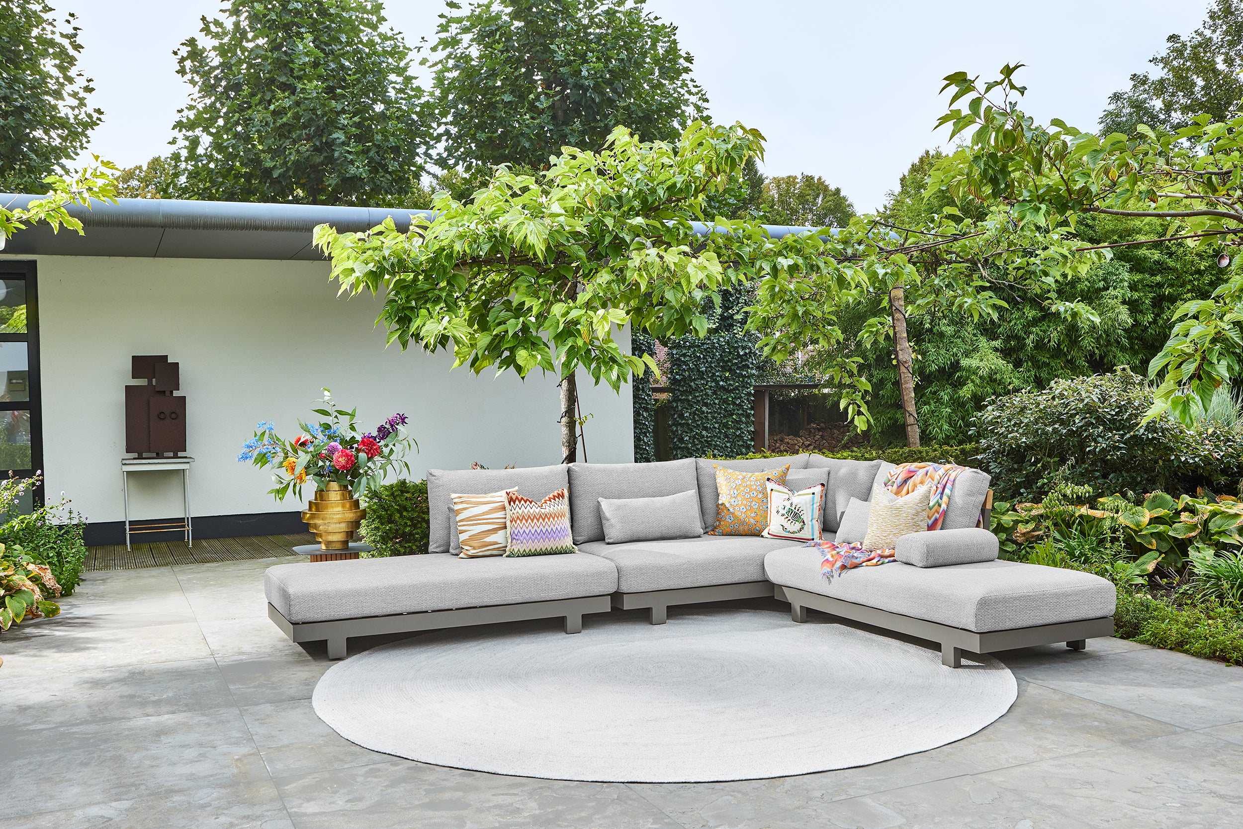 FSC Teak Slate Brown & Soft Grey