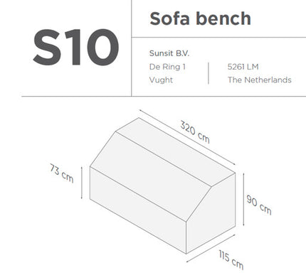 SUNS tuinmeubelen Suns | Beschermhoes | Loungeset | 2xs10