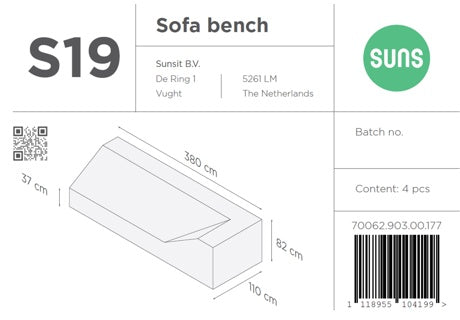 SUNS tuinmeubelen Suns | Beschermhoes | Loungeset Ibiza Groot | s18-19