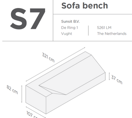 SUNS tuinmeubelen Suns | Beschermhoes | Loungeset Ibiza | S6-7