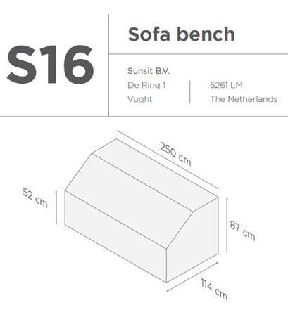 SUNS tuinmeubelen Suns | Beschermhoes Set | Vittoria | S15-S16