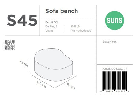 SUNS tuinmeubelen Suns | Beschermhoes voor Hocker | Grijs | S45