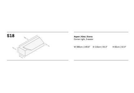 SUNS tuinmeubelen Suns | Beschermhoes voor loungebank | Grijs | S18