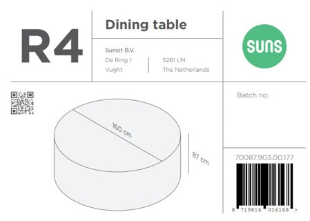 SUNS tuinmeubelen Suns | Beschermhoes voor Tuinset | R4