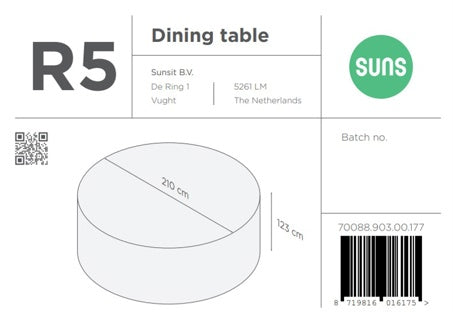 SUNS tuinmeubelen Suns | Beschermhoes voor Tuinset | R5