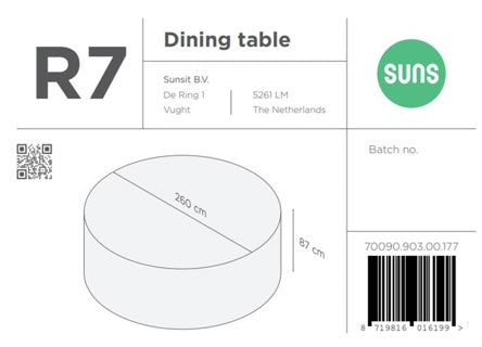 SUNS tuinmeubelen Suns | Beschermhoes voor Tuinset | R7