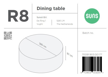 SUNS tuinmeubelen Suns | Beschermhoes voor Tuinset | R8