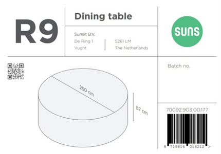 SUNS tuinmeubelen Suns | Beschermhoes voor Tuinset | R9