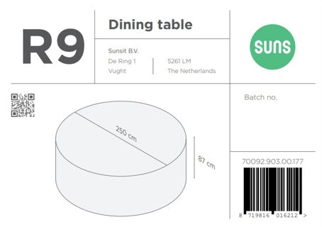 SUNS tuinmeubelen Suns | Beschermhoes voor Tuinset | R9