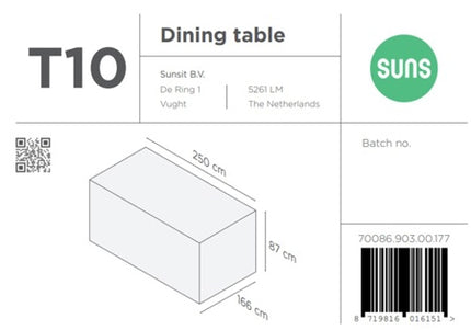 SUNS tuinmeubelen Suns | Beschermhoes voor Tuinset | T10