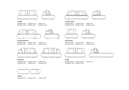 SUNS tuinmeubelen SUNS | Blocchi | Loungeset | 5-delig | Daybed |