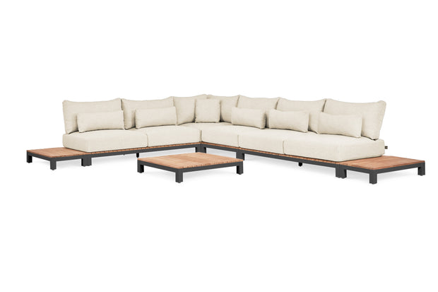 SUNS tuinmeubelen Suns | Evora | Loungeset | Grote Hoekopstelling |
