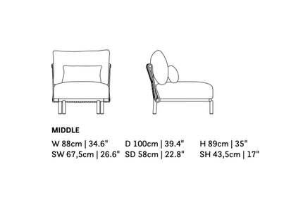 SUNS tuinmeubelen Suns | Feroli | Loungeset | Chaise Longue Large |