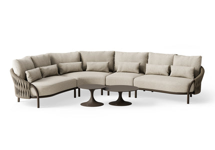 SUNS tuinmeubelen SUNS | Feroli | Loungeset | Grote Hoekopstelling |
