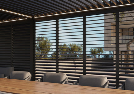 SUNS tuinmeubelen SUNS | Luxe Gazebo | Overkapping | Electric Shutters