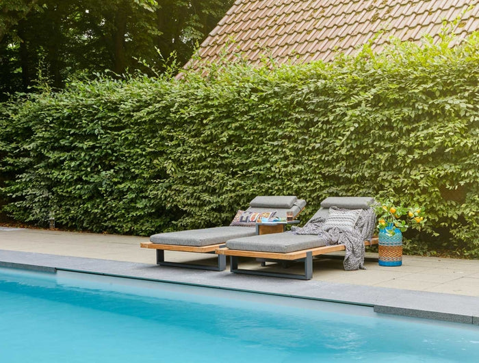 SUNS tuinmeubelen SUNS | Nardo | Sunlounger | Teak & Aluminium
