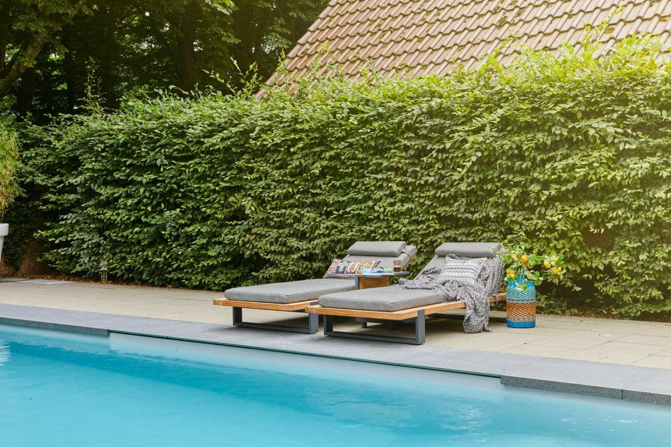 SUNS tuinmeubelen SUNS | Nardo | Sunlounger | Teak & Aluminium