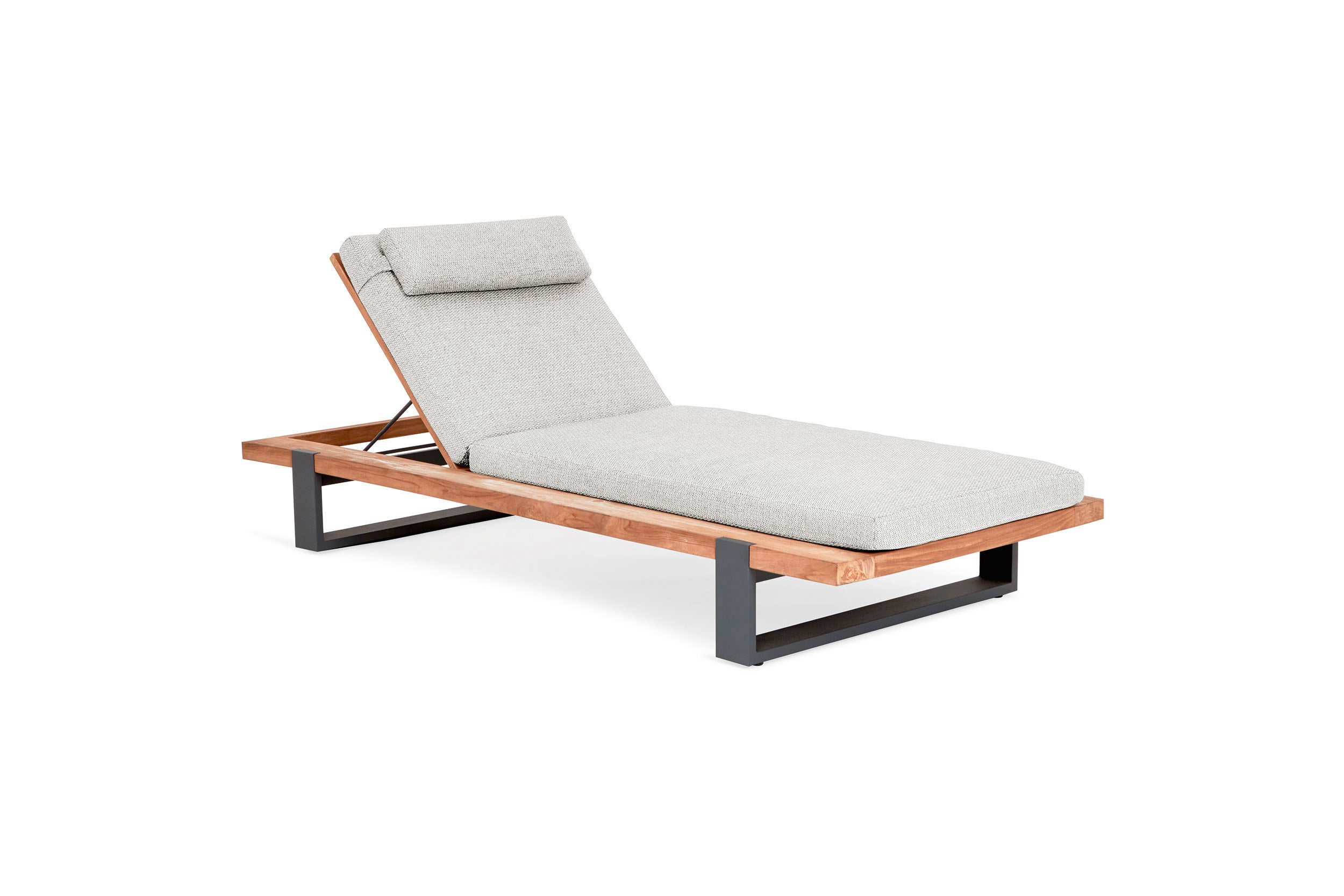 Teak & Matt Royal Grey