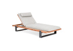 Teak & Matt Royal Grey