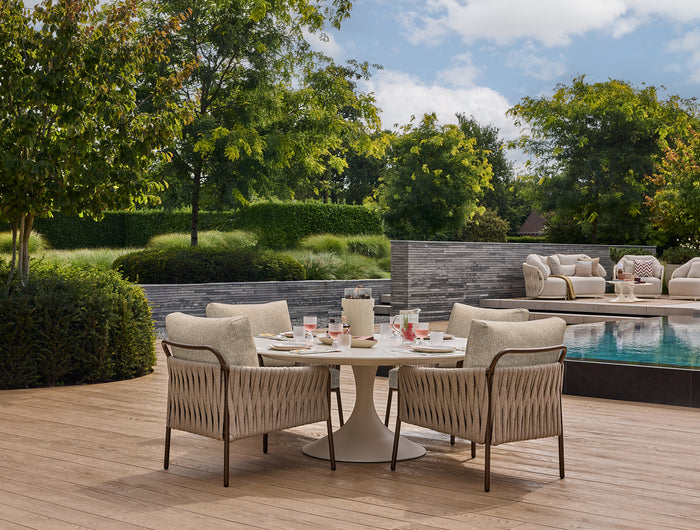 SUNS tuinmeubelen Suns | Nova | Lage Ronde Diner Tafel |