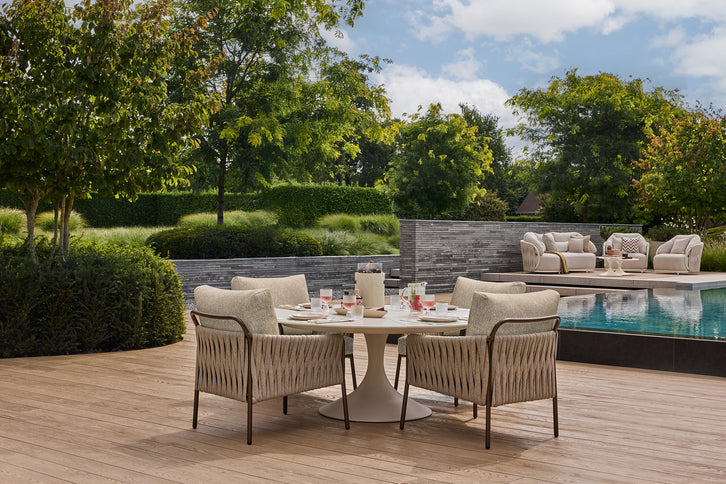 SUNS tuinmeubelen Suns | Nova | Lage Ronde Diner Tafel |