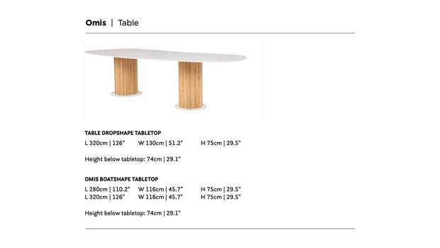 SUNS tuinmeubelen Suns | Omis | Diner Tafel |