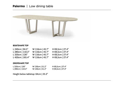 SUNS tuinmeubelen Suns | Palermo | Lage Tuintafel | Neolith blad |