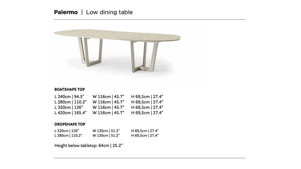 SUNS tuinmeubelen Suns | Palermo | Lage Tuintafel | Neolith blad |