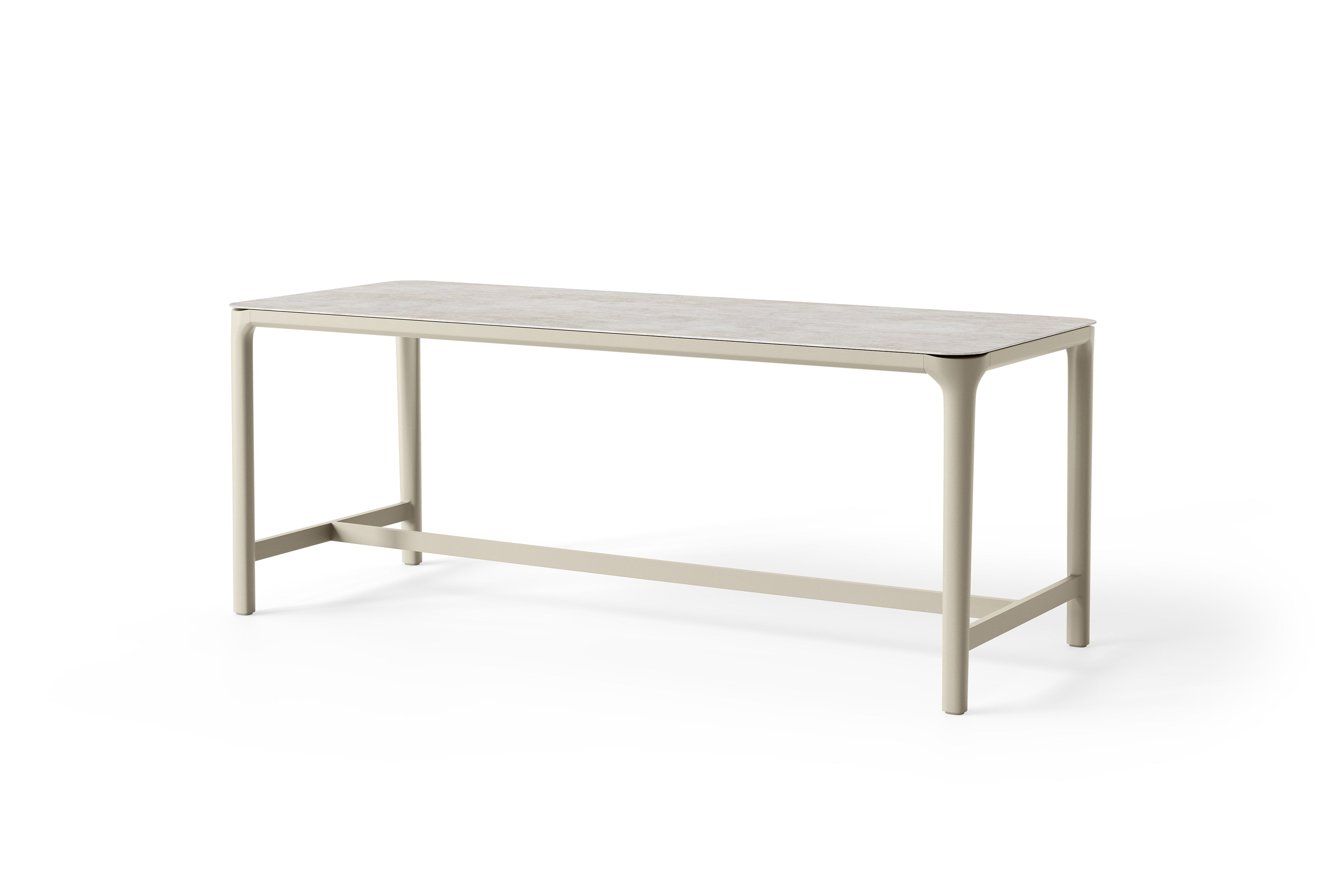 Champagne Aluminium | Neolith® Stone Grey / 230x90x95