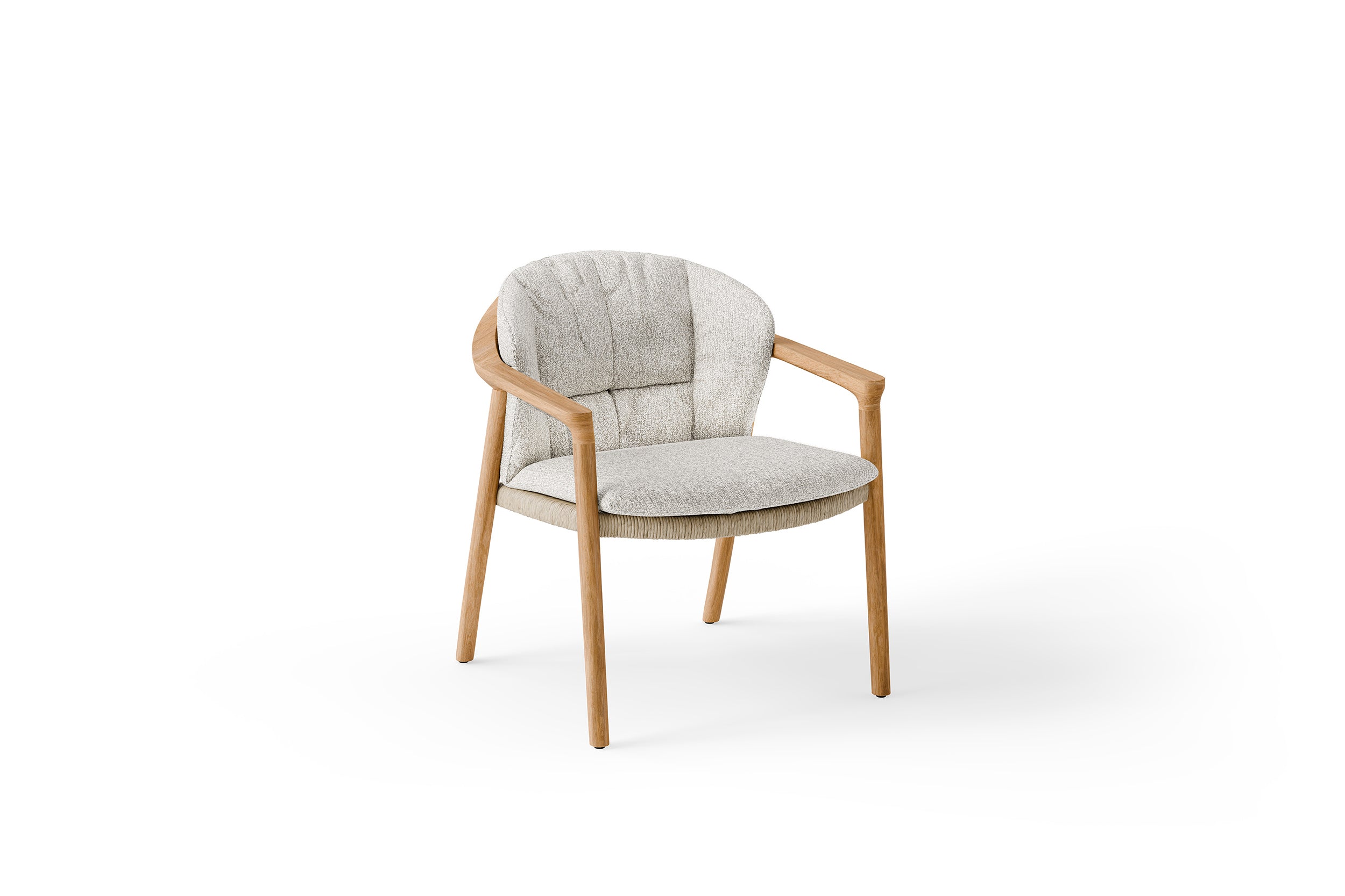 Teak / Seashell bouclé