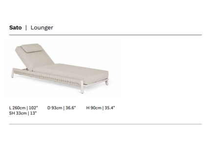SUNS tuinmeubelen Suns | Sato | Lounger |